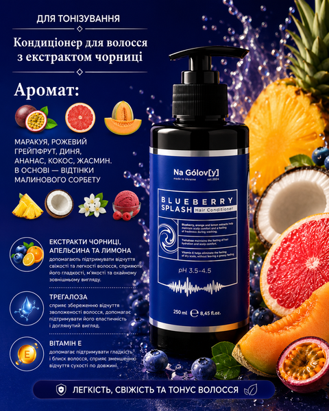 Кондиционер для волос с экстрактом черники Blueberry Splash Hair Conditioner Na G&oacute;lov[y], 250мл g-003-578 фото