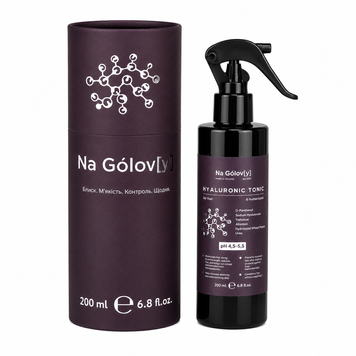 Гіалуроновий тонік для волосся Hyaluronic tonic 6 humectants Na G&oacute;lov[y], 200мл  g-003-533 фото
