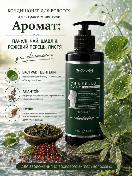 Кондиціонер для волосся з екстрактом центелли Centella Calm Hair Conditioner Na G&oacute;lov[y], 250мл g-003-560 фото