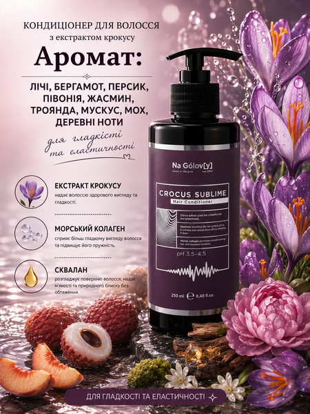 Кондиционер для волос с экстрактом крокуса Crocus Sublime Hair Conditioner Na G&oacute;lov[y], 250мл g-003-566 фото
